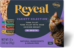 Reveal Natural Grain-Free Variety Fish & Chicken in Broth Flavored Wet Cat Food Reveal Natural Grain-Free Variety Fish & Chicken in Broth Flavored Wet Cat Food