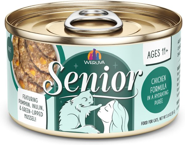 Weruva Senior Grain-Free Chicken Formula in Hydrating Puree Wet Cat Food