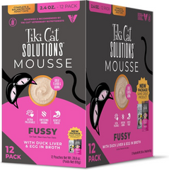 Tiki Cat Solutions Mousse Fussy Duck Liver & Egg Grain-Free Pate Wet Cat Food