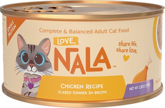 Love, Nala Single Protein Flaked Chicken Recipe in Broth Adult Wet Cat Food