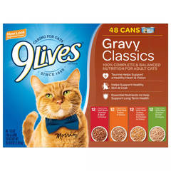 9 Lives Gravy Classics Wet Cat Food Variety Pack