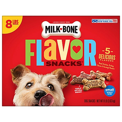 Milk-Bone Flavor Snacks Small Dog Biscuits, Flavored Crunchy Dog Treats