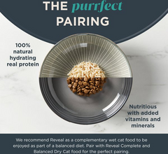 Reveal Fish & Chicken Variety Selection in Broth Grain-Free Flaked Wet Cat Food, 2.47-oz can, case of 20