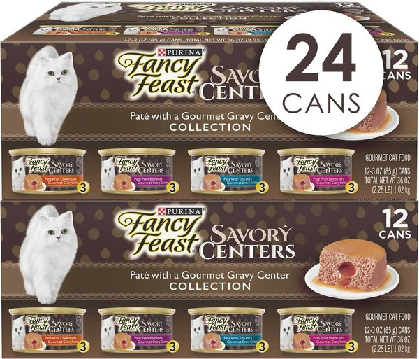 Fancy Feast Savory Centers Variety Pack Canned Cat Food