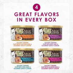 Fancy Feast Savory Centers Variety Pack Canned Cat Food