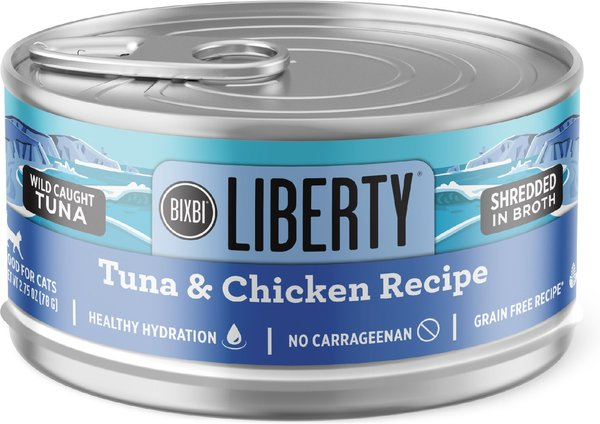 BIXBI Liberty Tuna & Chicken Recipe in Broth Grain-Free Wet Cat Food